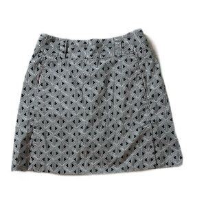 Sport Haley Golf Skirt with shorts liner. Geometric Patterned Black and White